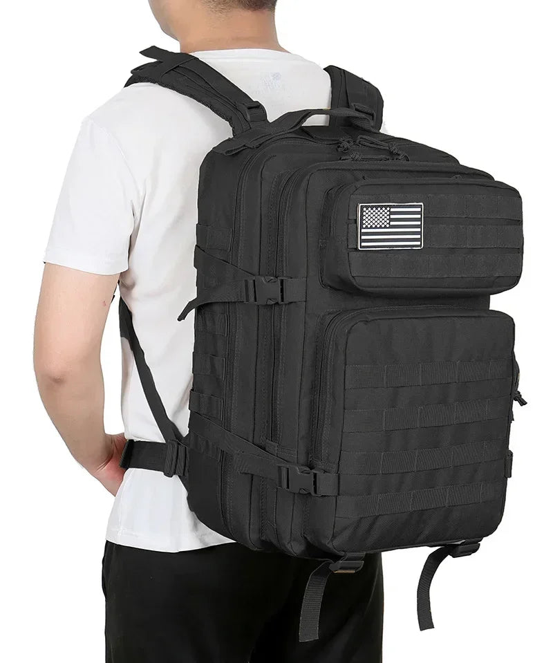 45L Large Capacity Outdoor Backpack, 3-Day Hiking and Camping Rucksack