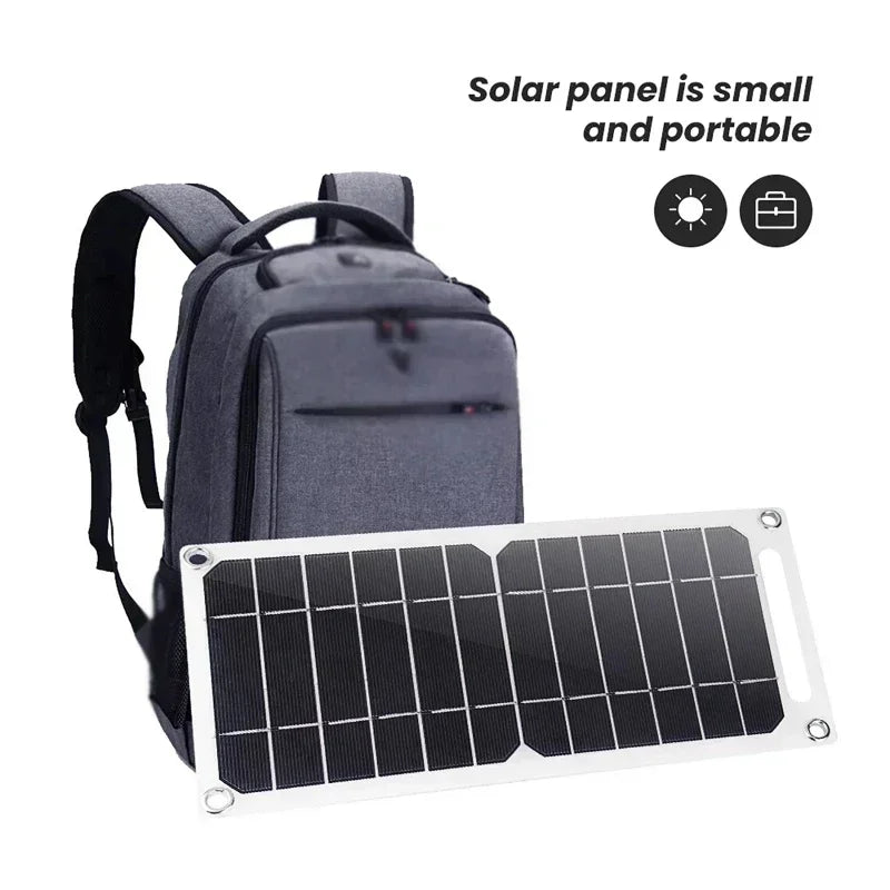 30W Lightweight Flexible Solar Panel Kit, Free Mini Solar Regulator, Complete Hooks & Suction Cups Accessories