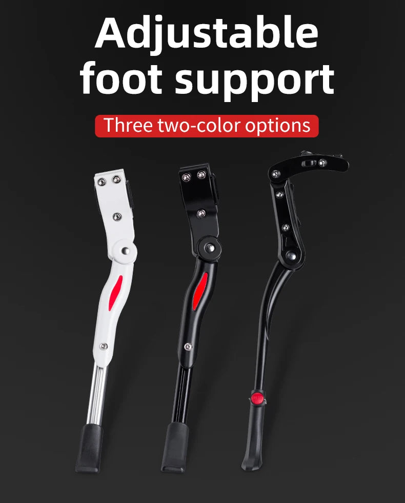 ROCKBROS Bicycle Kickstand Parking Cycling Adjustable MTB Road Racks Bike Support Side Kick Stand Foot Brace Accessories