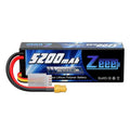 Zeee 11.1V 80C 5200mAh 3S Lipo Battery with Deans Plug Hardcase Battery for RC Car Boat Truck Helicopter Airplane Racing Models