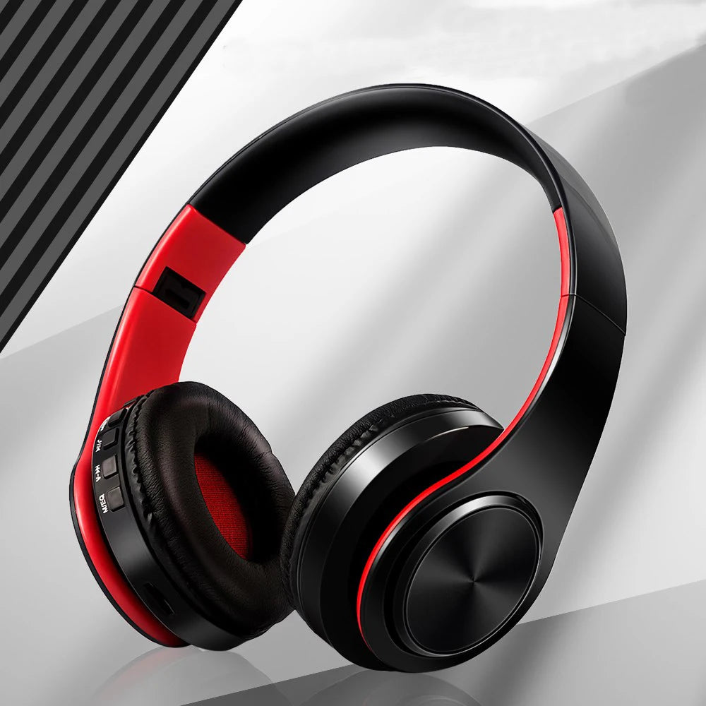 Wireless Bluetooth Stereo Headset Upgrading Sports Overhead Earphone with Mic for Smart Phone TV PC Tablet - Music