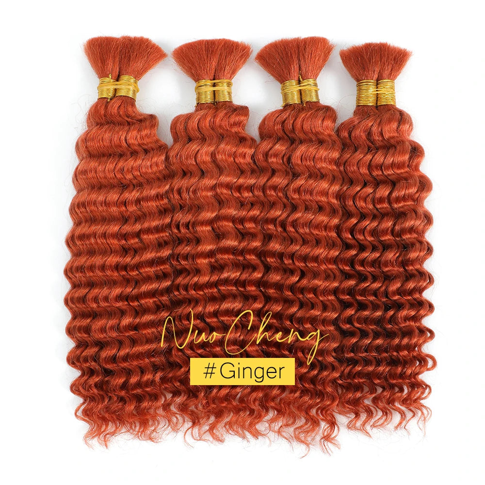 Deep Wave Human Braiding Hair for Boho Braids, 14"