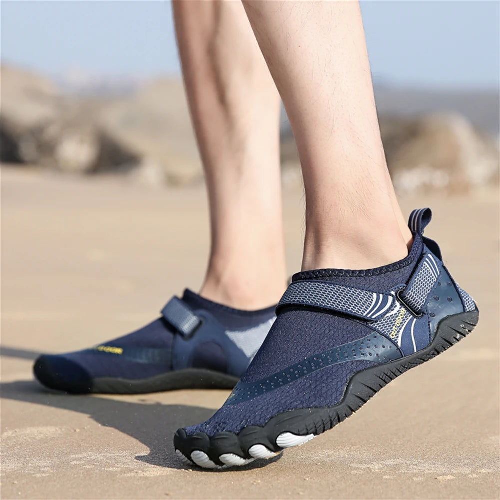 Men's Quick-Dry Non-Slip Water Shoes, Lightweight Barefoot Aqua Sneakers for Swimming and Wading
