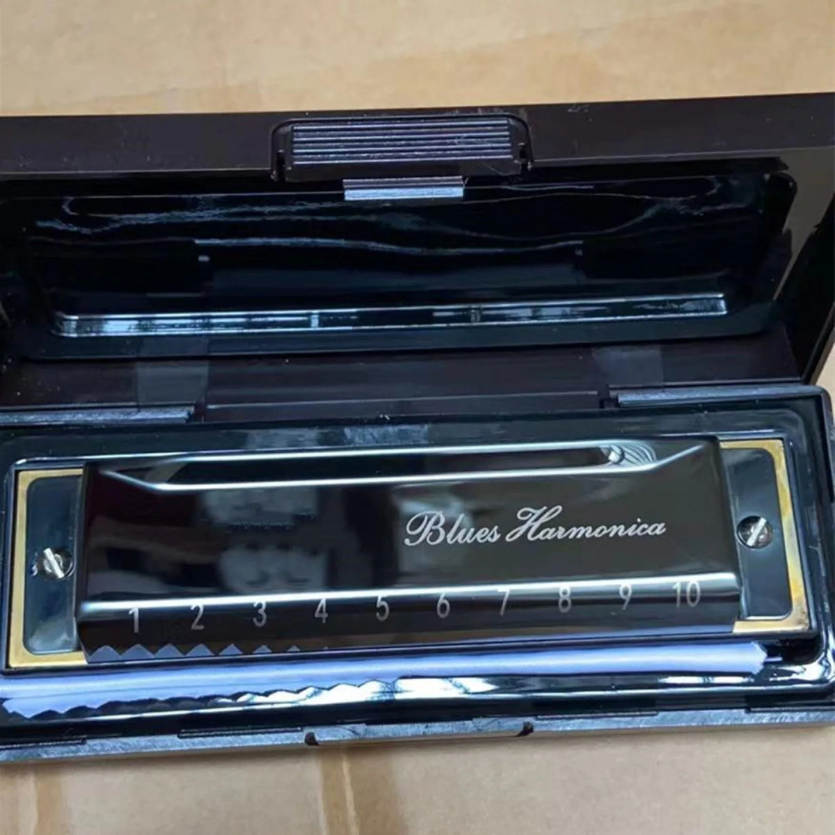Stainless Steel 10 Hole Key of C Kids Blues Harmonica French Harp Mouth Organ Phosphor Bronze Reeds High Quality