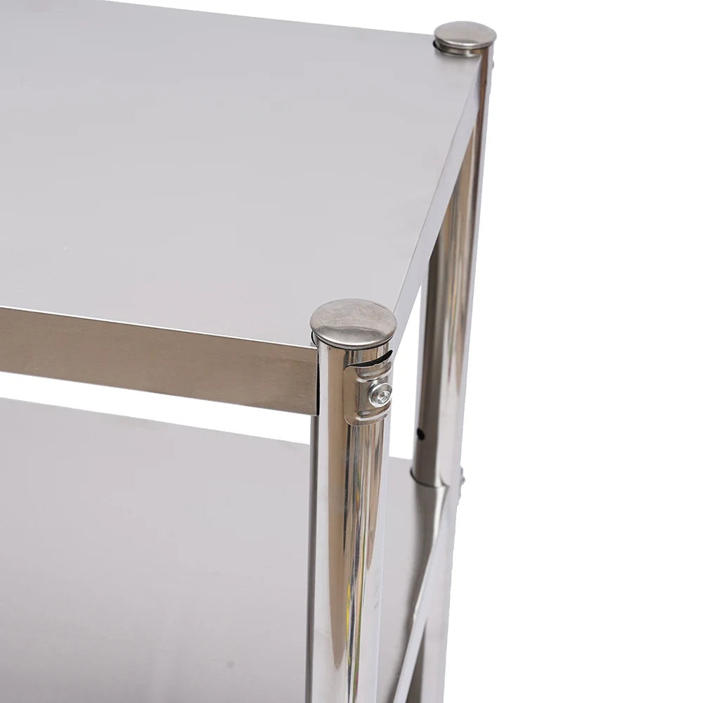 Heavy Duty Storage Shelving Organizer Stainless Steel Storage Rack Shelves for Pantries Restaurants Kitchens Large Kitchens