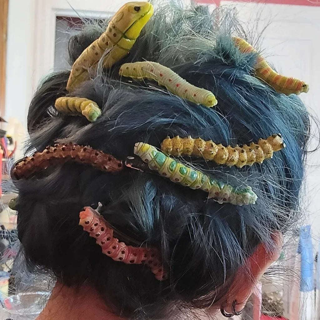 Halloween Spooky Bug Hair Clips, 6 Pack
