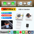 New CarlinKit Mini Ultra3 Wireless CarPlay Adapter Android Auto Wireless Dongle 2-In-1 Wireless Adapter Auto Connect 5.8G Wifi