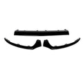 Front Splitter For Mercedes-Benz W205 C180/C200/C250/300 Sport Black 2015-2018 3PCS Front Bumper Lip Trim Molding