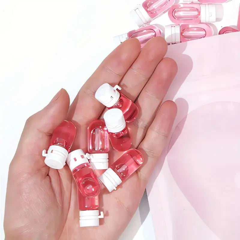 10-Pack Clear Leak-Proof Travel Bottles with Flip-Top, Refillable Lotion and Toner Containers