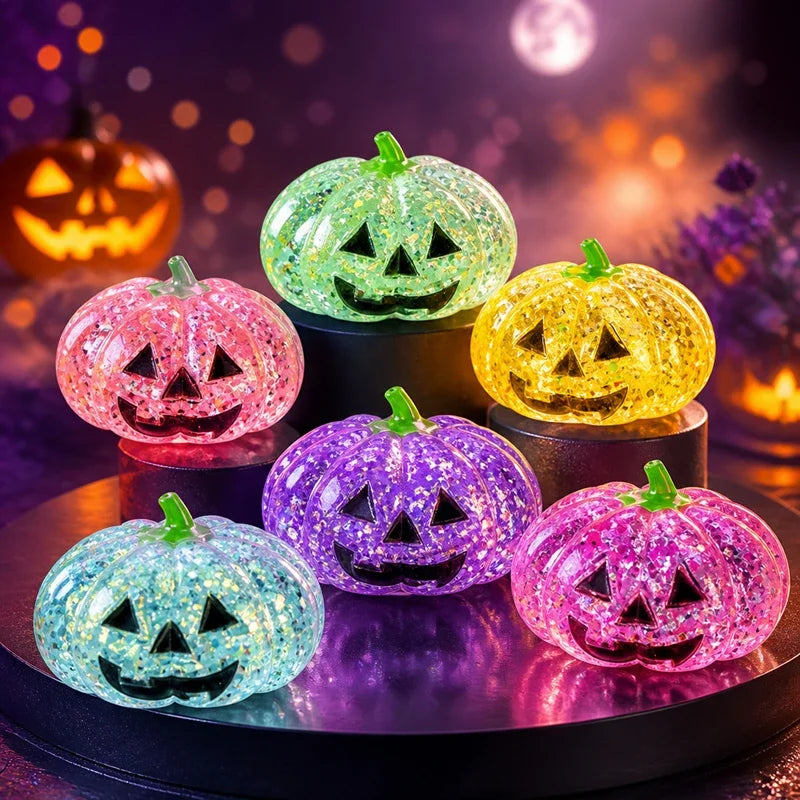 Halloween Pumpkin Squishy Toy, Slow Rising Stress Relief Ball for Party Favors