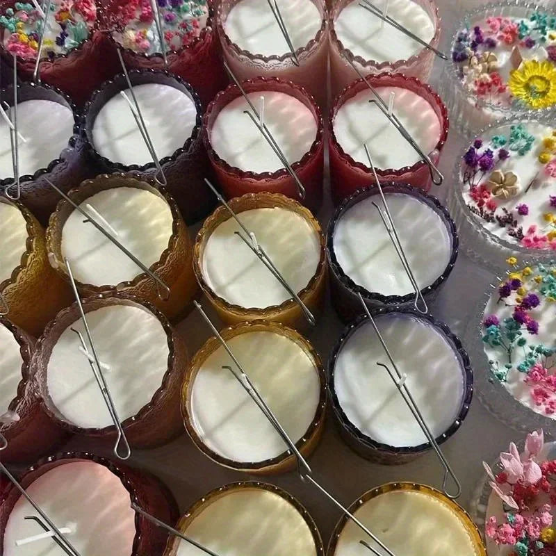 Main 20Pcs/Lot Candle Wick Holders Candle Wick Fixer Cotton Wick Fixed Iron Clip Stabiliser DIY Candles Making Device Tool Accessories