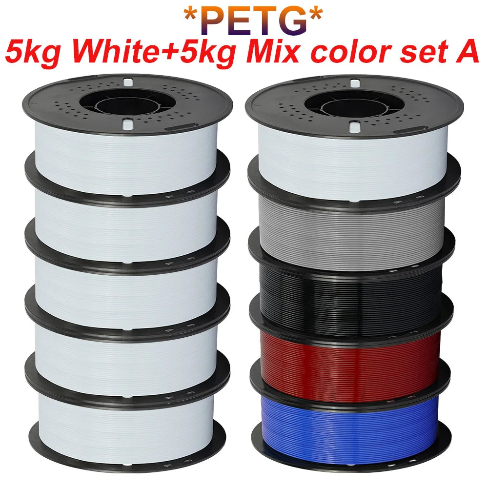 KINGROON PLA & PETG Filament Bundle, 10kg