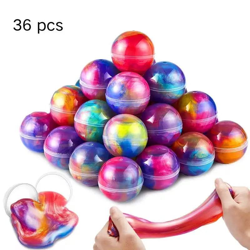 24/36 Packs Of Stretchy Slime Balls Party Favors Non-sticky No-Mess Slime For Boys & Girls Classroom Rewards & Christmas Party Supplies