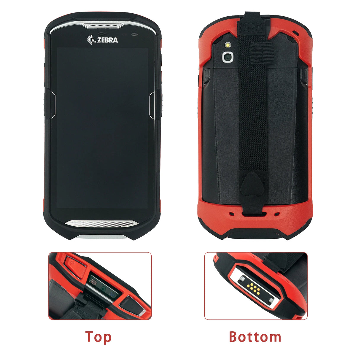Multicolor Protective Cover Case with Handstrap Bumper Rugged Boot For Zebra TC51 TC52 TC56 TC57 SG-TC5X-EXO1-01