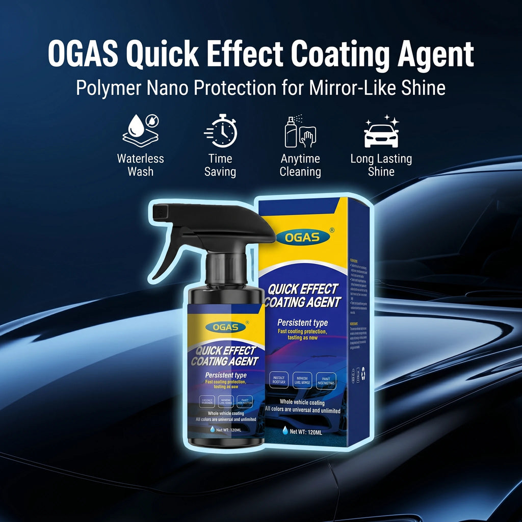 120ml Nano Car Paint Coating Agent Dual Mode Spray Waterless Wash Gloss Enhancer UV Protection Scratch Resistant Auto Surface Care Polish