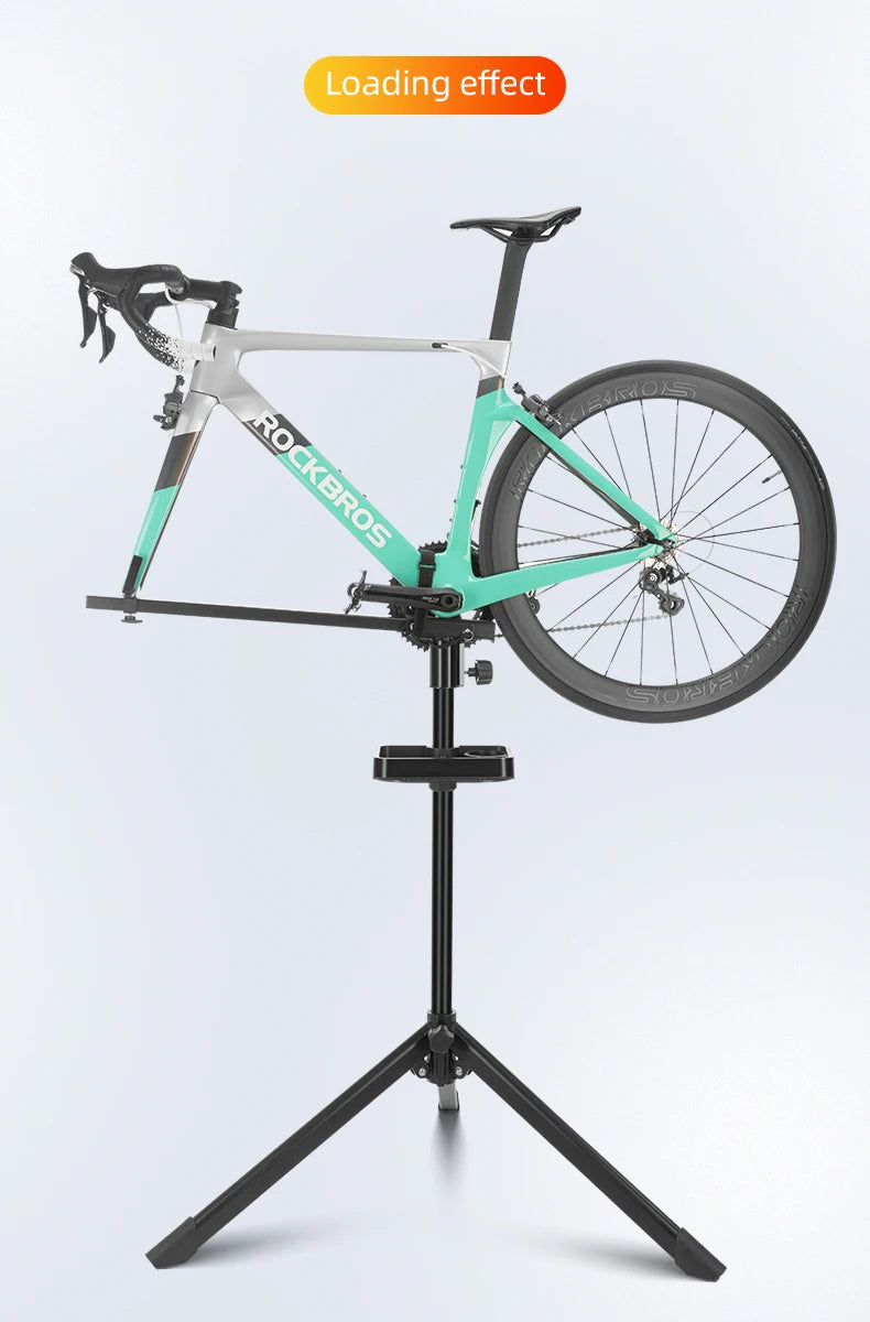 ROCKBROS Bicycle Repair Stand Aluminum Alloy Bike Work Stand Bike Rack Holder MTB Road Bicycle Maintenance Repair Tools Rack