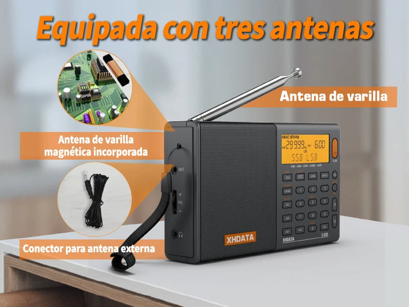 XHDATA D808 Portable Multiband Radio