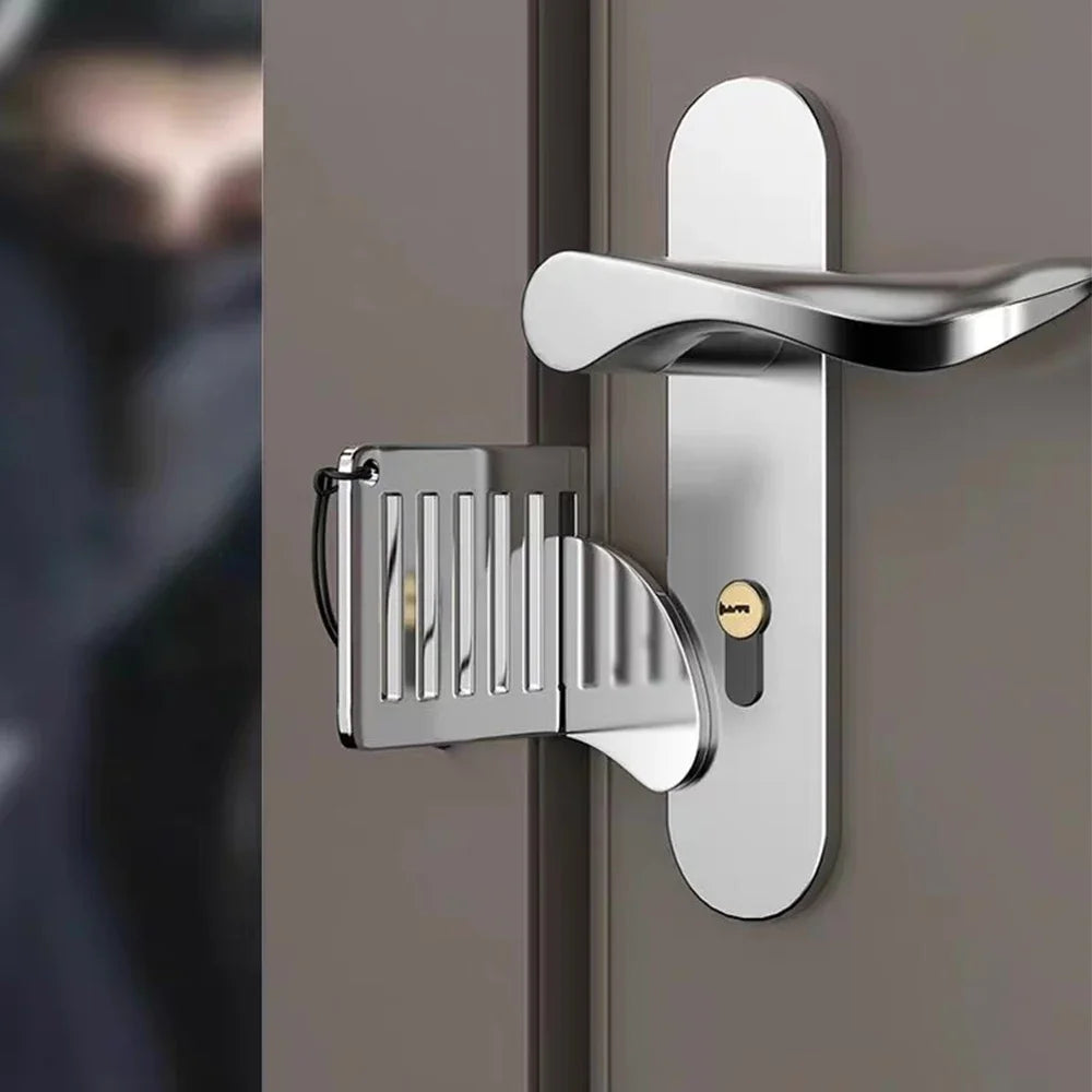 Portable Travel Door Lock, Extra Security Lock for Hotel, Apartment and Dorm Rooms