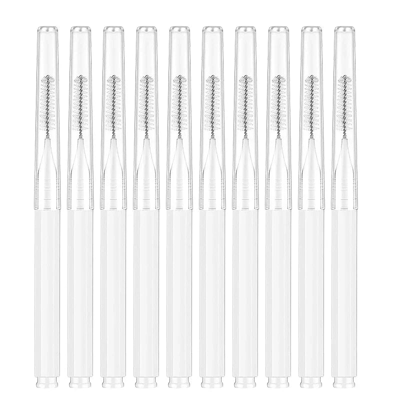 10/20 Pcs Eyebrow Brushes Mini Brow Lifting Brush Disposable Makeup Eyelash Tool Tooth Interdental Brush Lash Extension Supplies