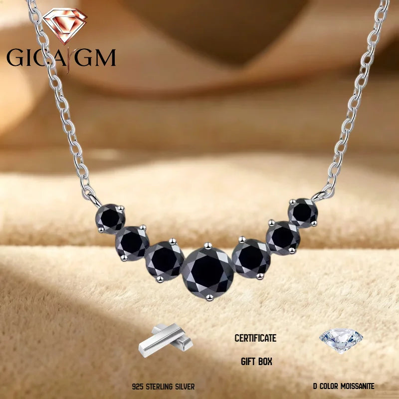 2.8ct Moissanite Necklace, 925 Sterling Silver