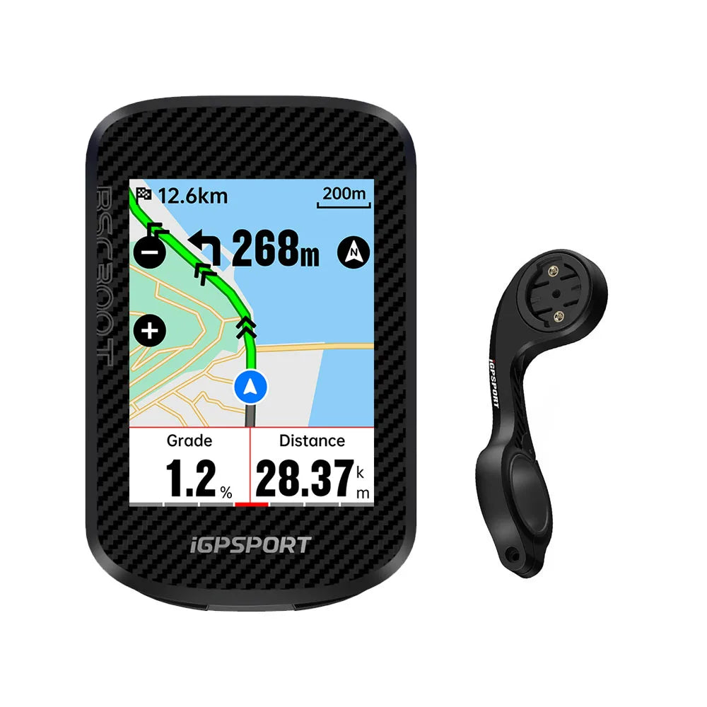 BSC300T Touch-screen Bike Computer Global Colorful Map Wireless Cycling Computer Support E-bike