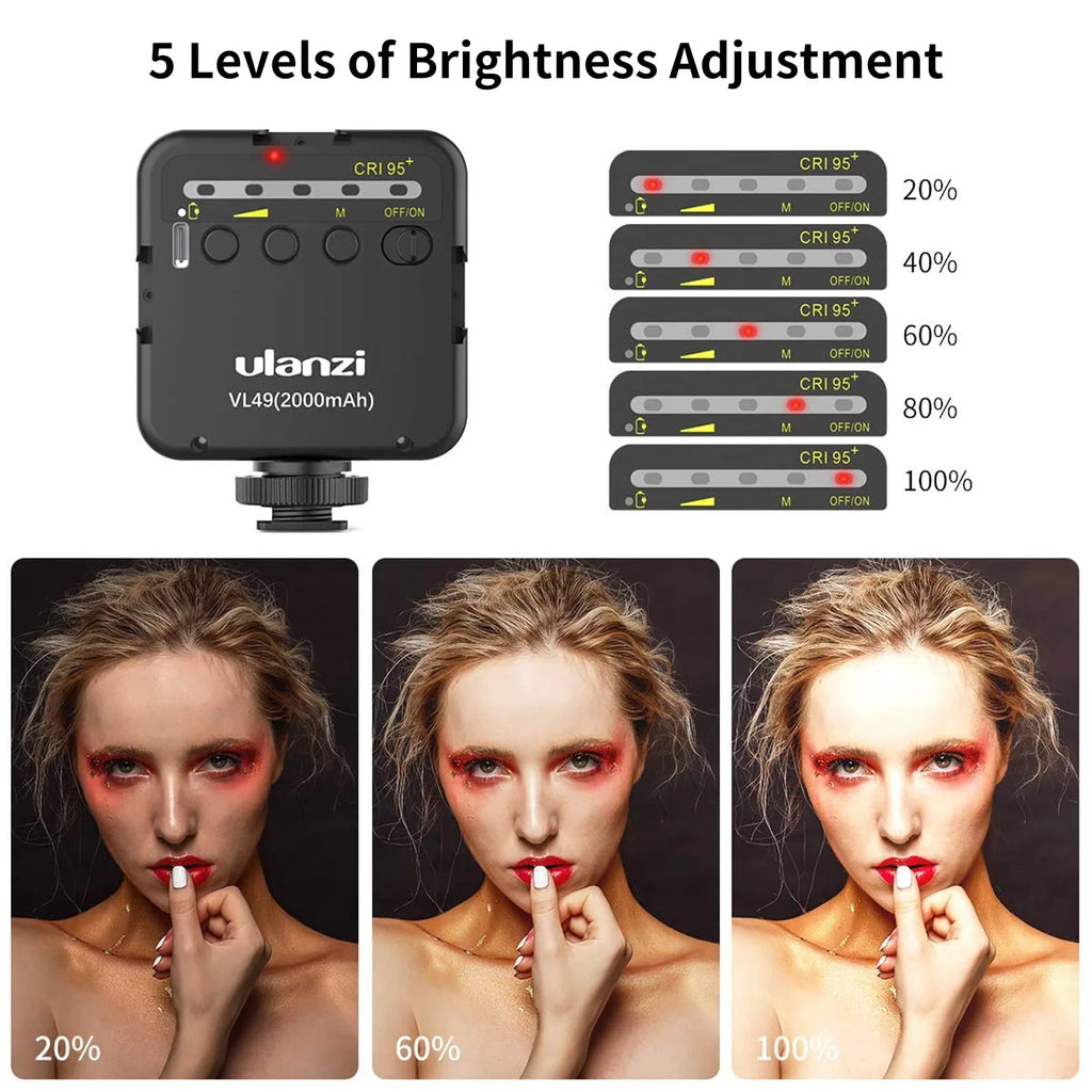 Ulanzi VL49 Mini LED Fill Light, 5500K