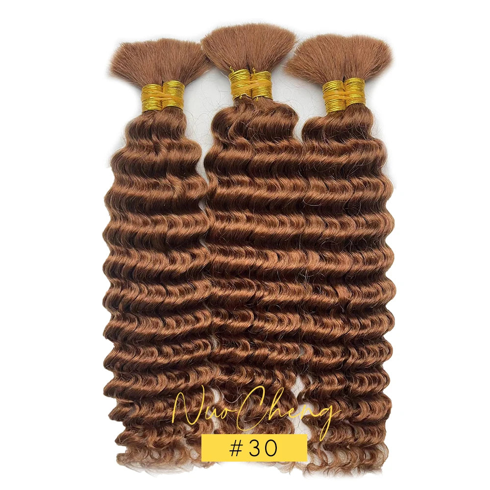 Deep Wave Human Braiding Hair for Boho Braids, 14"