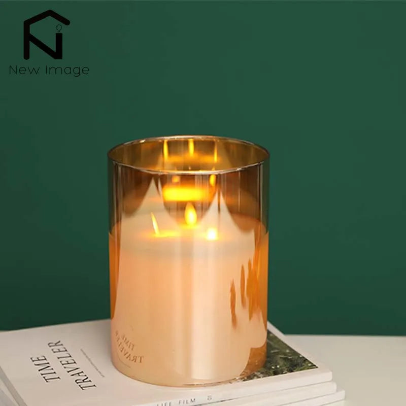 Halloween Flameless Flickering LED Candles, Battery Operated