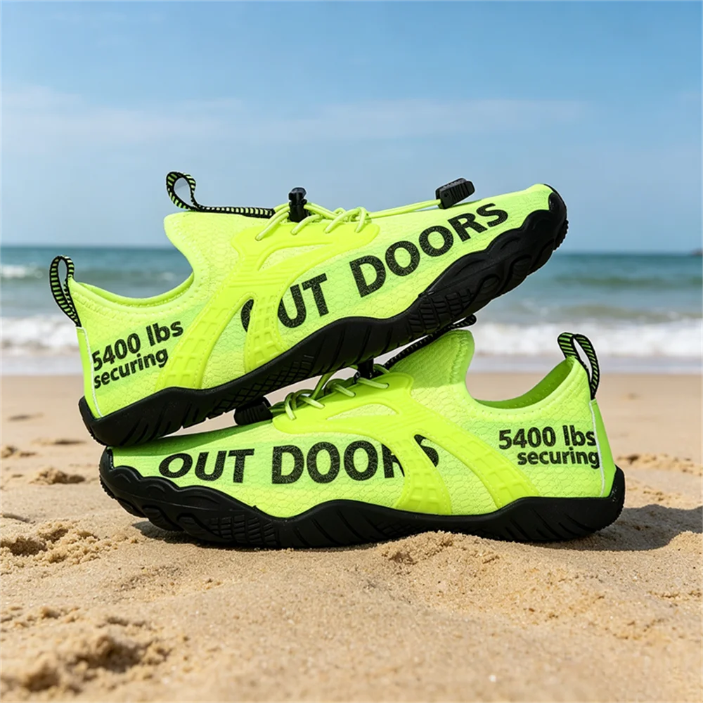 Men's Quick-Dry Water Shoes, Lightweight Barefoot Beach and Wading Sneakers