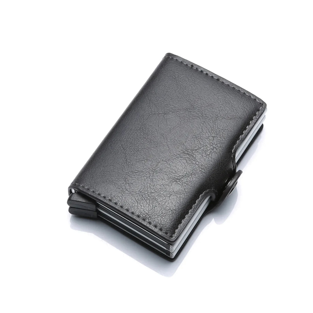 RFID Blocking Carbon Fiber Slim Card Wallet for Men, 14 Card Holder Minimalist Wallet
