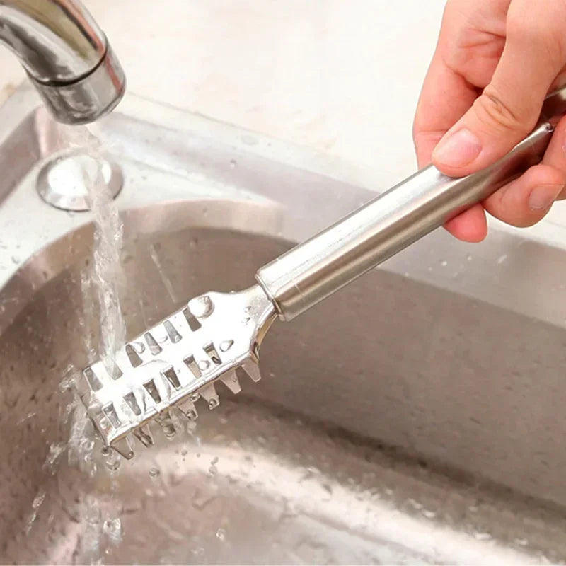 Multi-Purpose Kitchen Scraper, for Fish, Ginger, Veggies. 23cm, Non-Slip Handle, Versatile Tool
