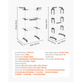 Foldable Metal Clothes Drying Rack with Sock Clips, Height Adjustable