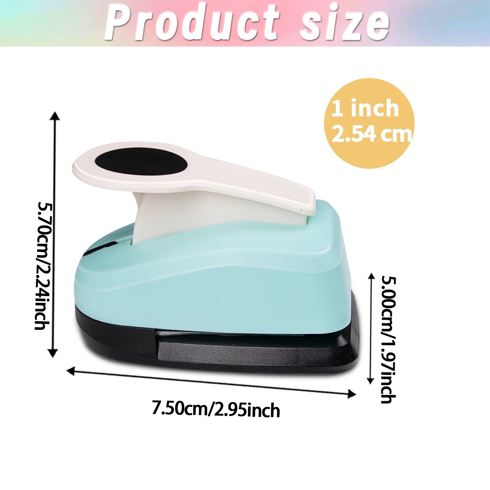Circle Paper Hole Puncher Cutter Tool Set  2 1 inch 50mm 38mm 35mm 28mm 25mm 18mm 16mm 9mm for Paper Crafts Cardmaking Scrapbook