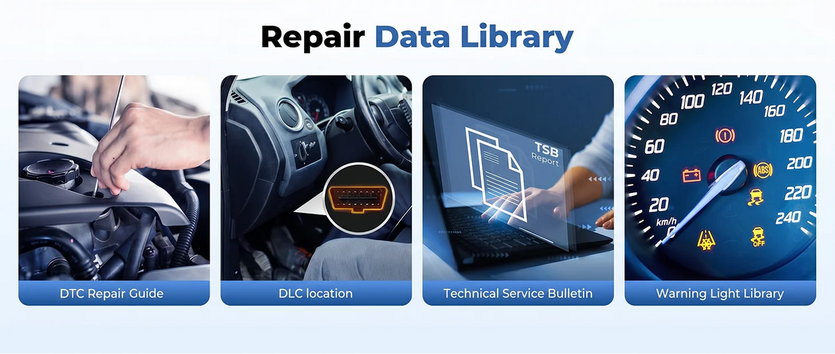 TOPDON TopScan Lite Scanner Smart Diagnostic Tool DTC Repair Guide Bluetooth OBD2 Code Reader Code Reader Full System