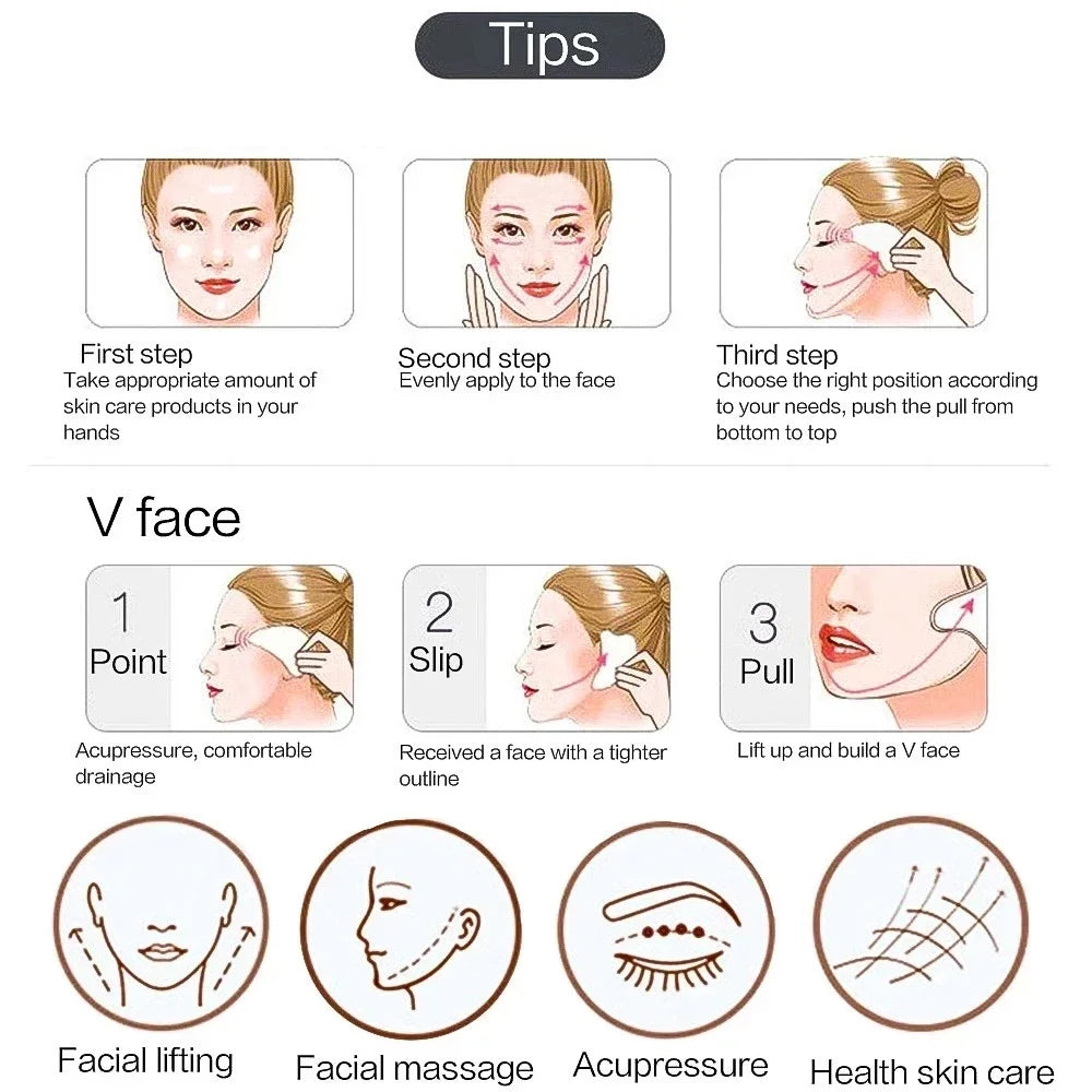 Natural Jade Gua Sha Facial Tool