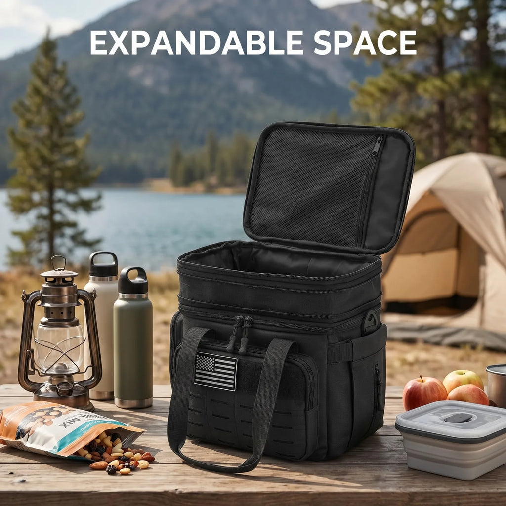 18L Insulated Lunch Bag Cooler, Expandable Leakproof Thermal Lunch Box for Work