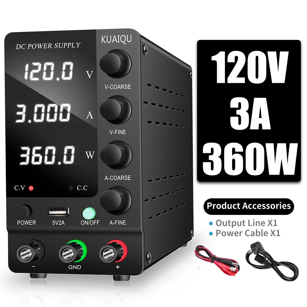 KUAIQU Adjustable DC Bench Power Supply