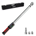 SEESII Digital Torque Wrench Kit D2 Lite Pro-3/8" 220N.m Blue & DH340-1/2" 340N.m Red ±2% High Precision Professional Bicycle Automotive Tool with LED Alarm for Precision Measureme