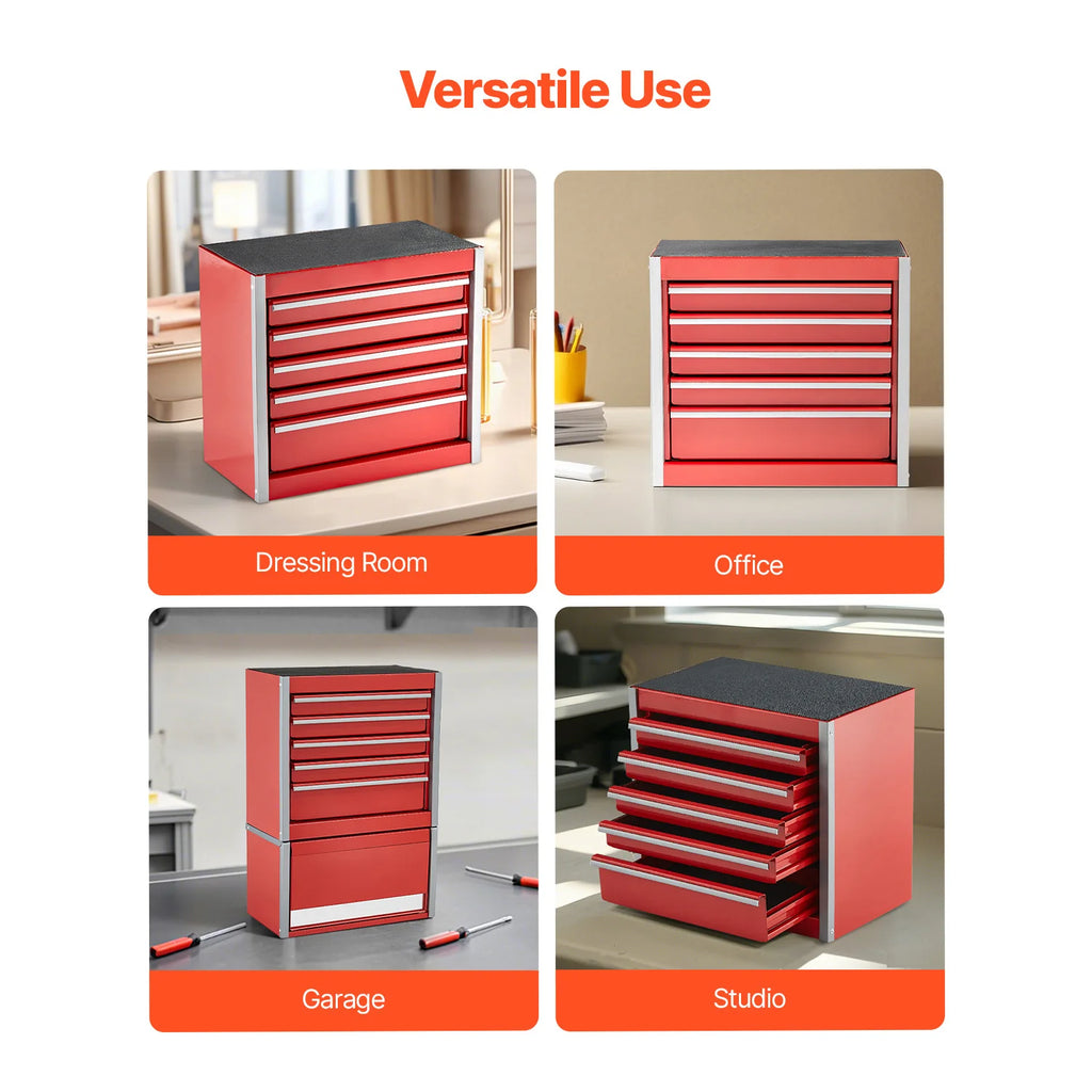 SucceBuy 5-Drawer Metal Tool Box
