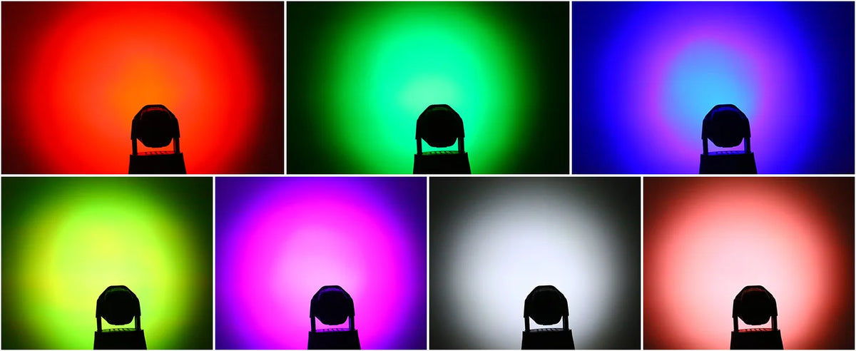 2Pcs/Set 105W Beam Moving Head Lights 7x15W RGBW LED Stage Lights DMX512 Spot Lights For DJ Disco KTV Wedding Party