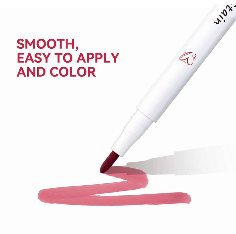 Waterproof Lip Stain Long Lasting Transferproof Lip Color Lightweight Liquid Lip Tint Easy To Apply Natural Daily Beauty Lip Makeup
