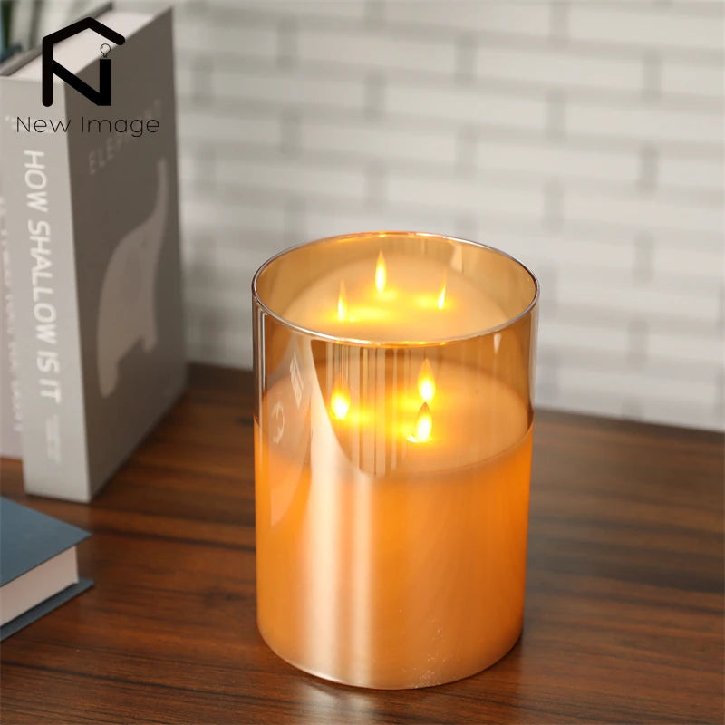 Halloween Flameless Flickering LED Candles, Battery Operated