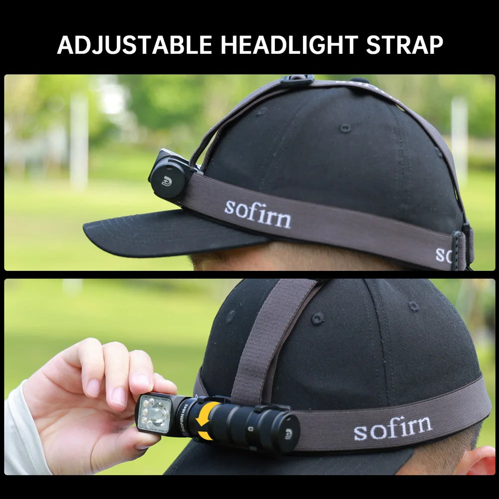 SOFIRN HS42 2100lm 6000K Multi Light Sources 3000mah Headlamp SST40 LED Red Light Torch USB C Rechargeable
