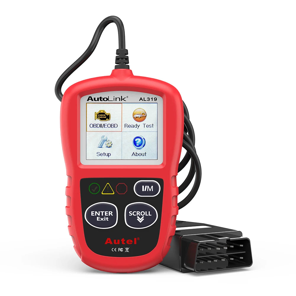 AUTEL AL319 OBD2 Code Reader CAN Auto Car Scanner Automotive Diagnostic Tool for OBDII System Basic OBD 2 Functions