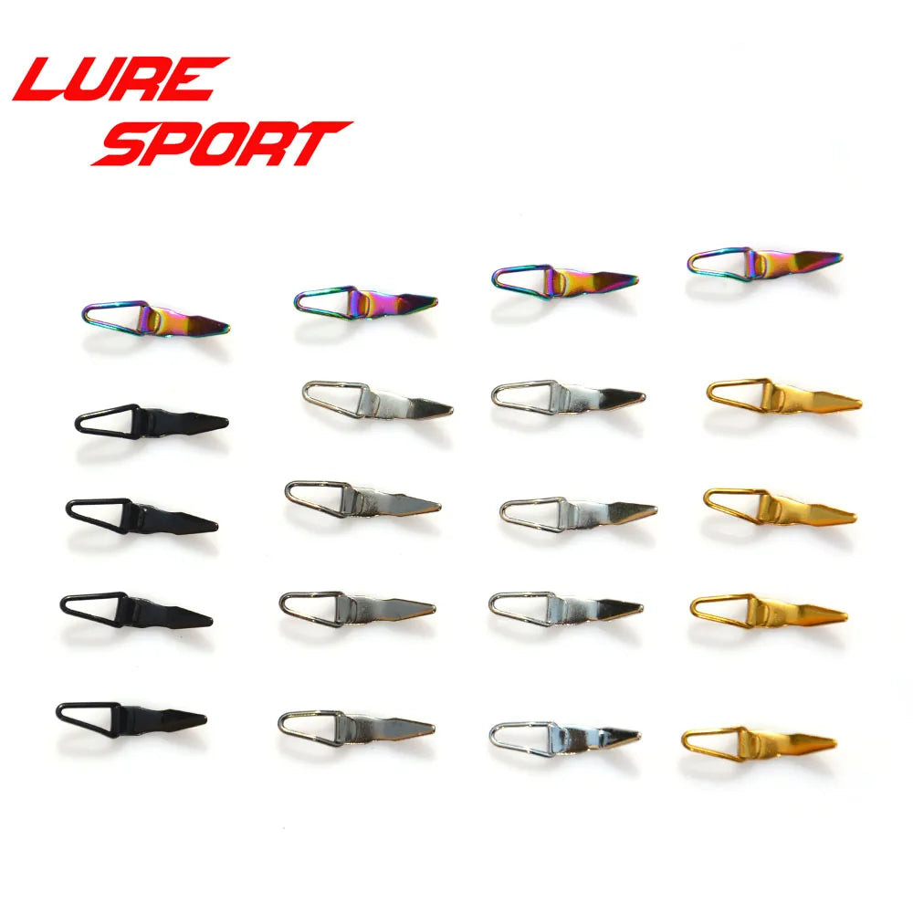 LURESPORT 12pcs 20pcs Stainless Steel Hook Keeper for Lure Collapsible Rod Building Component Repair Fishing Rod DIY Accessory
