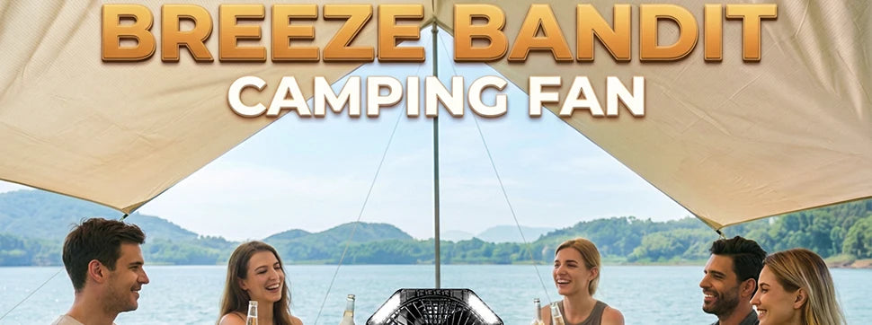 20000mAh Camping Fan with 4 LED Lights and Remote Control 8 Speed Adjustable Rechargeable Outdoor Fan for Tent Fishing