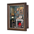 DIY Book Nook Kit, Tailor's Shop 3D Wooden Bookshelf Insert