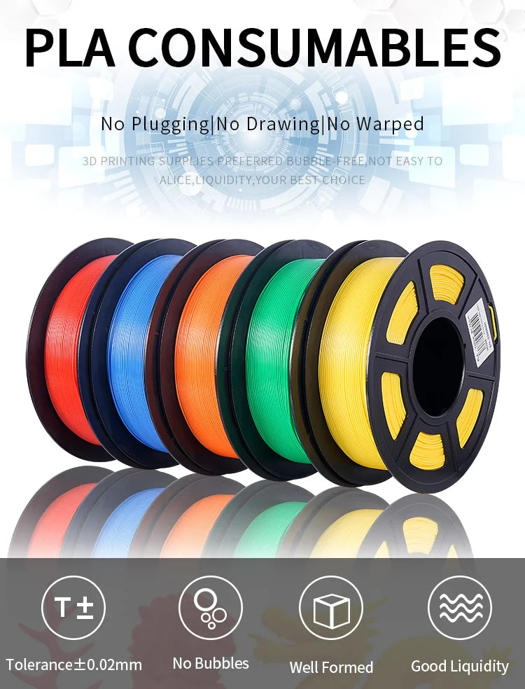 KINGROON PLA & PETG Filament Bundle, 10kg