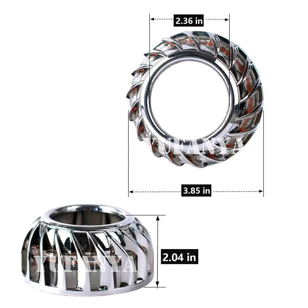 2 Pcs LED Angel Eyes Turbine Halo Rings Shrouds Mask For 2.5 inch Bi-xenon HID Projector Lenses Headlight H4 H7 Tuning