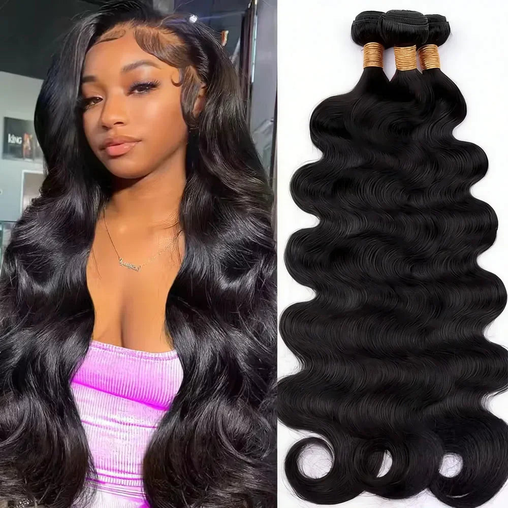 42" Body Wave Human Hair Bundles